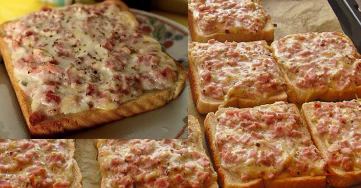 Raz-dva pripravená chuťovka na večeru alebo aj pohostenie pre návštevu „pizza toasty“